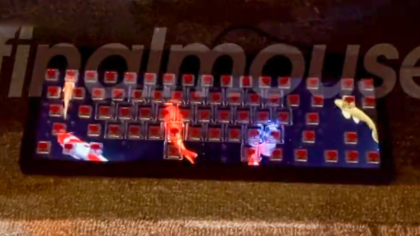 Finalmouse' interactieve display-toetsenbord lekt uit