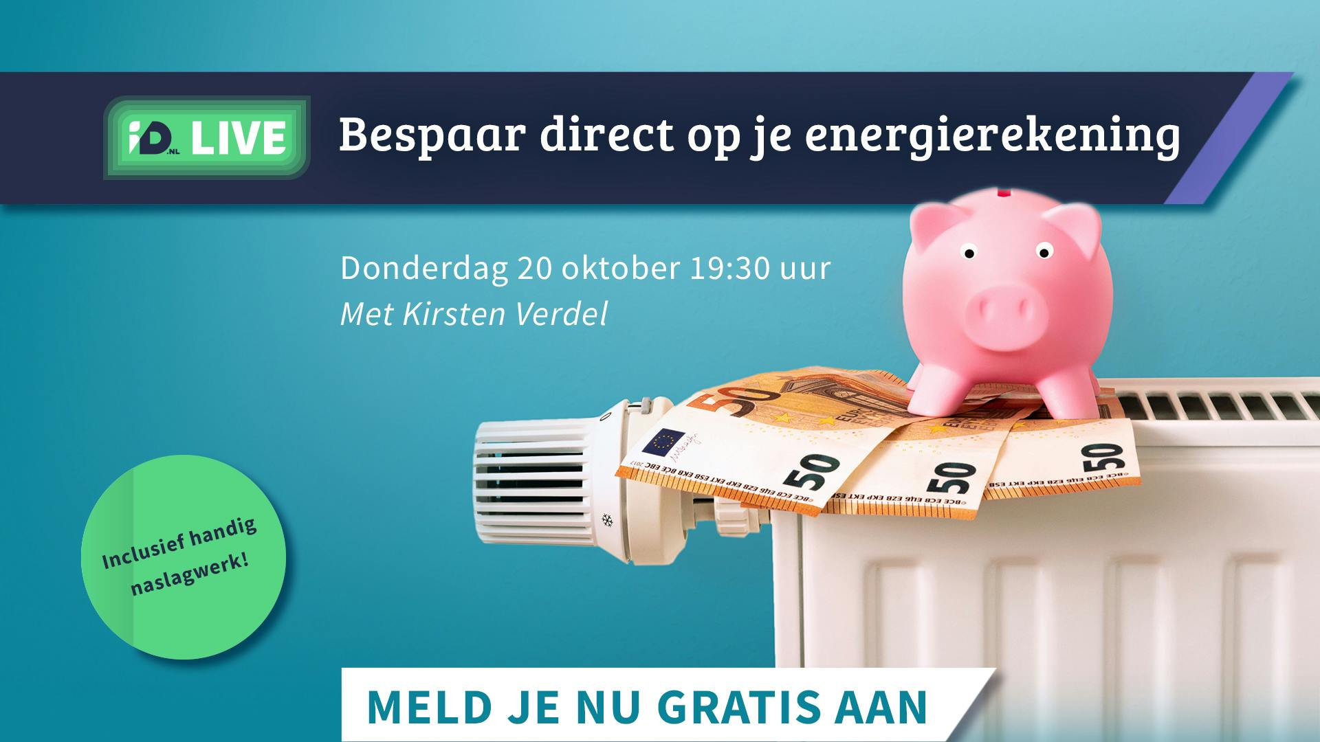 Bespaar energie met de ID.nl-livestream