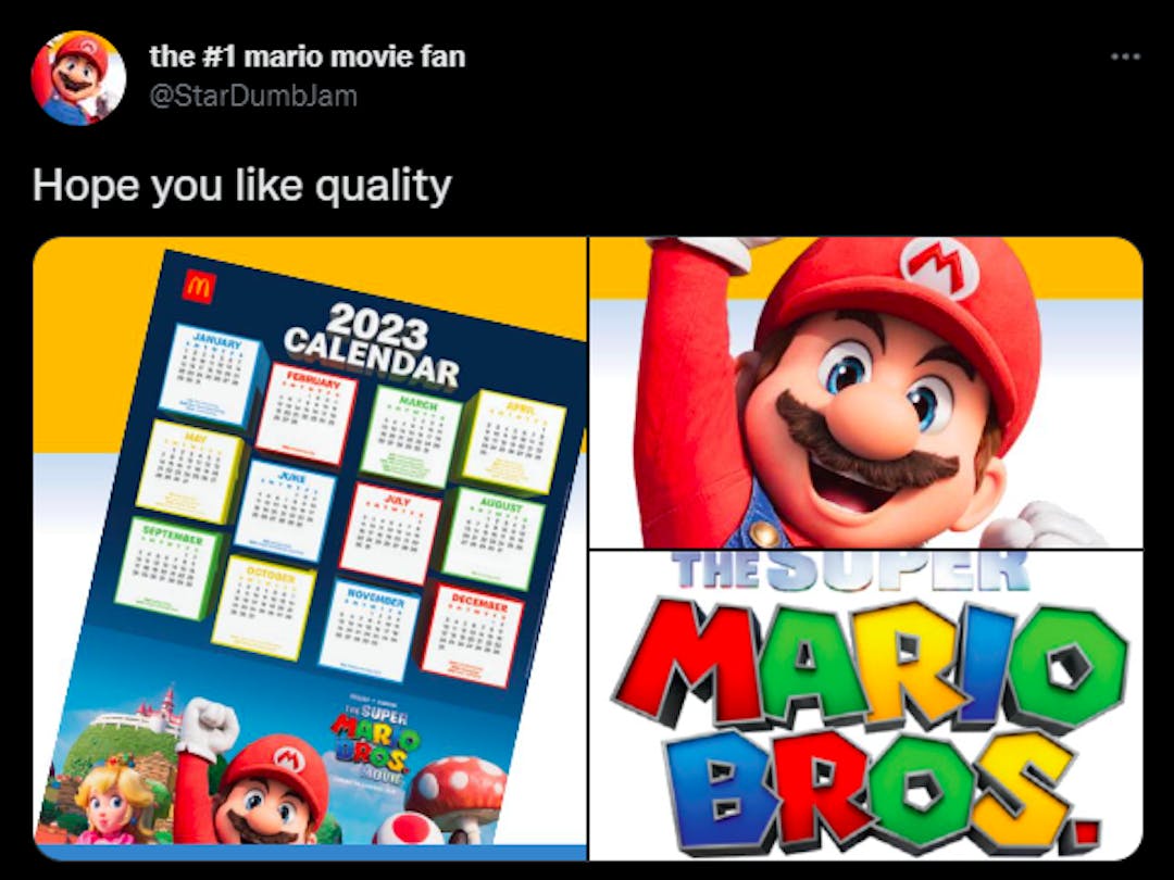 Mario Movie leak