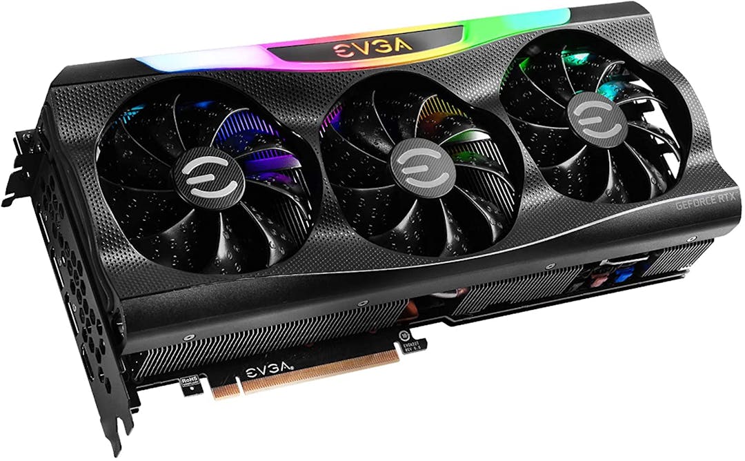 Productafbeelding van de RTX 3070 FTW3 Ultra-videokaart van EVGA.