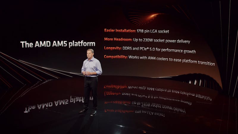 David McAfee van AMD vertelt over het nieuwe AM5-platform voor cpu's en moederborden.