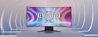 Corsair onthult buigbare Xeneon Flex oled-monitor