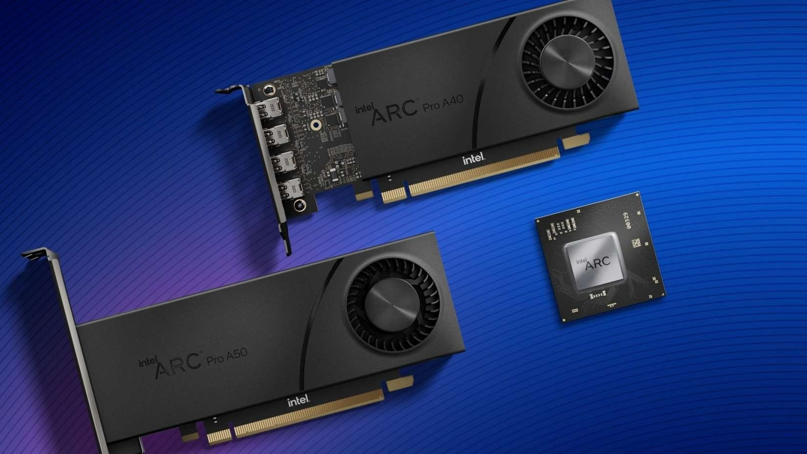 Intel onthult eerste Arc Pro-gpu's voor workstations