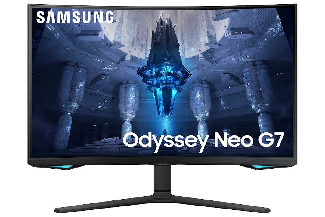 Productfoto van de Samsung Odyssey Neo G7-gamingmonitor.