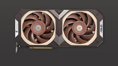 Asus' RTX 3070 met Noctua-koeling laat van zich zien