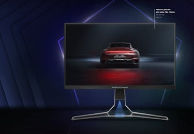 AOC en Porsche Design onthullen 4k miniled-monitor op 144 Hz