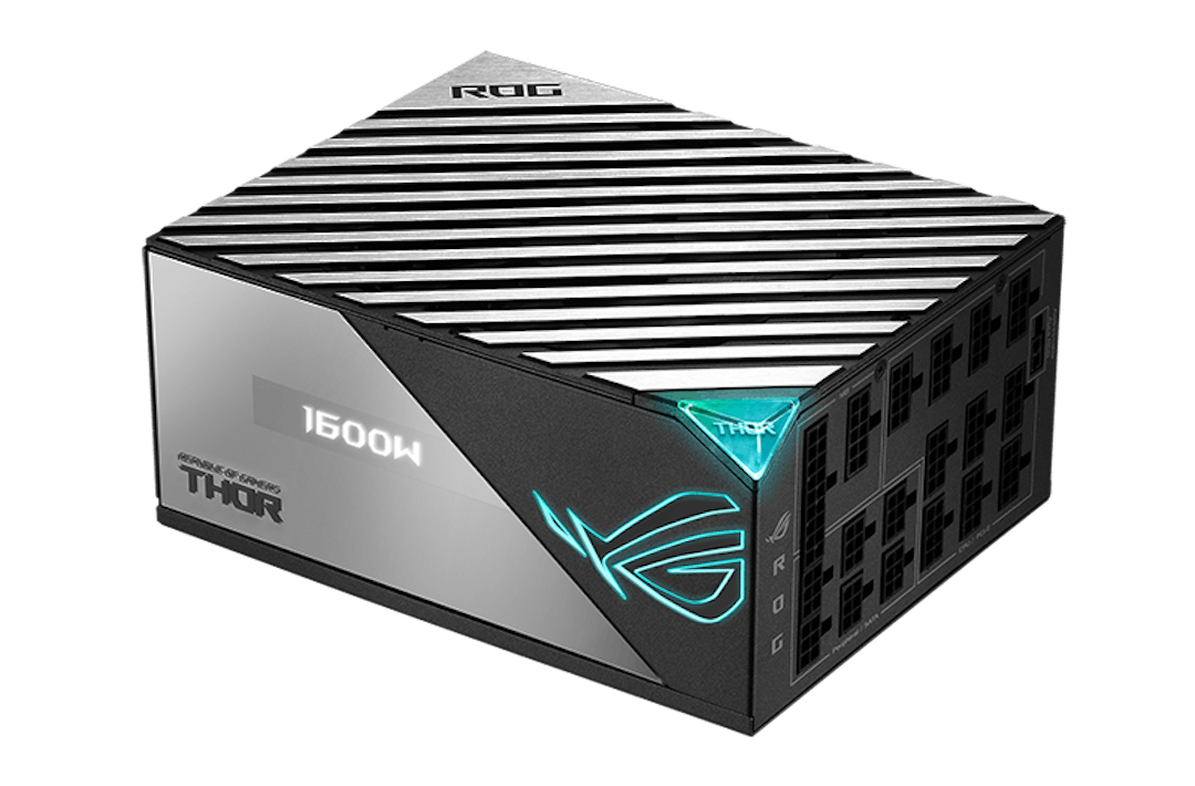 Productafbeelding van de ASUS ROG Thor 1600W Titanium-voeding.