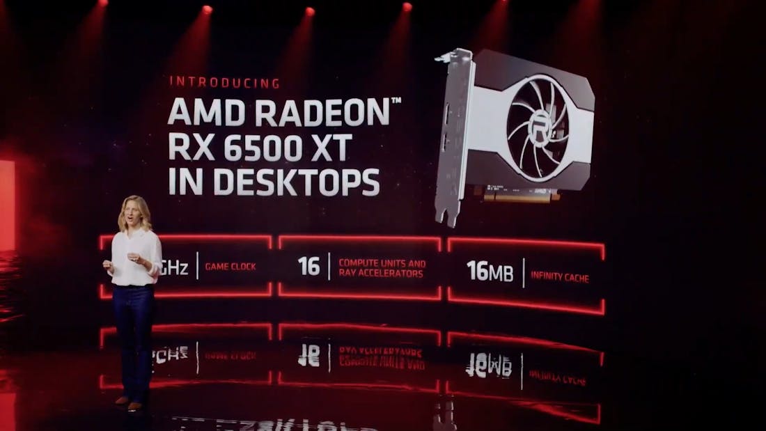 RX 6000M-gpu's en RX 6500 XT stappen over op 6 nm-chips