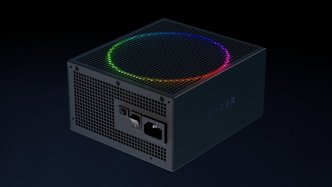 Render van de Razer Katana pc-voeding.