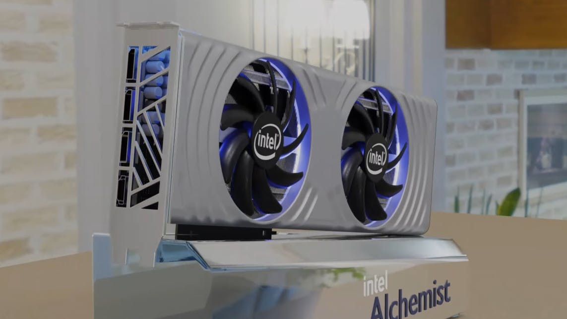 Renders tonen hoe Intel Arc-referentiekaart eruit kan zien