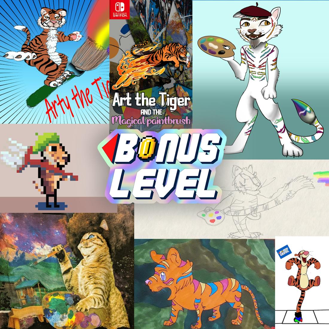 Het najaar voor de Switch en Art The Tiger™-kunstwerkjes! - Bonuslevel#59