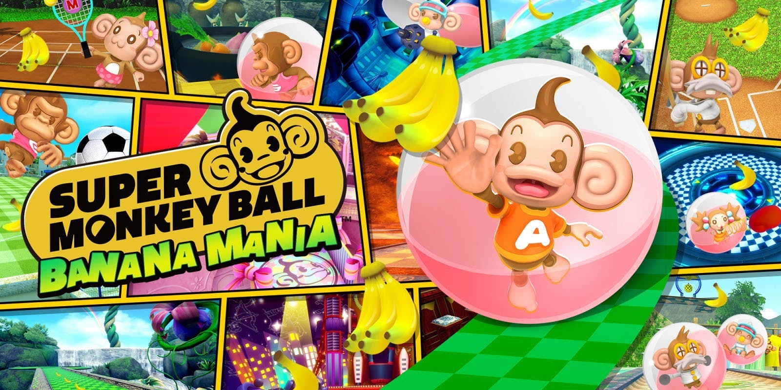 Ontmoet de apen uit Super Monkey Ball: Banana Mania