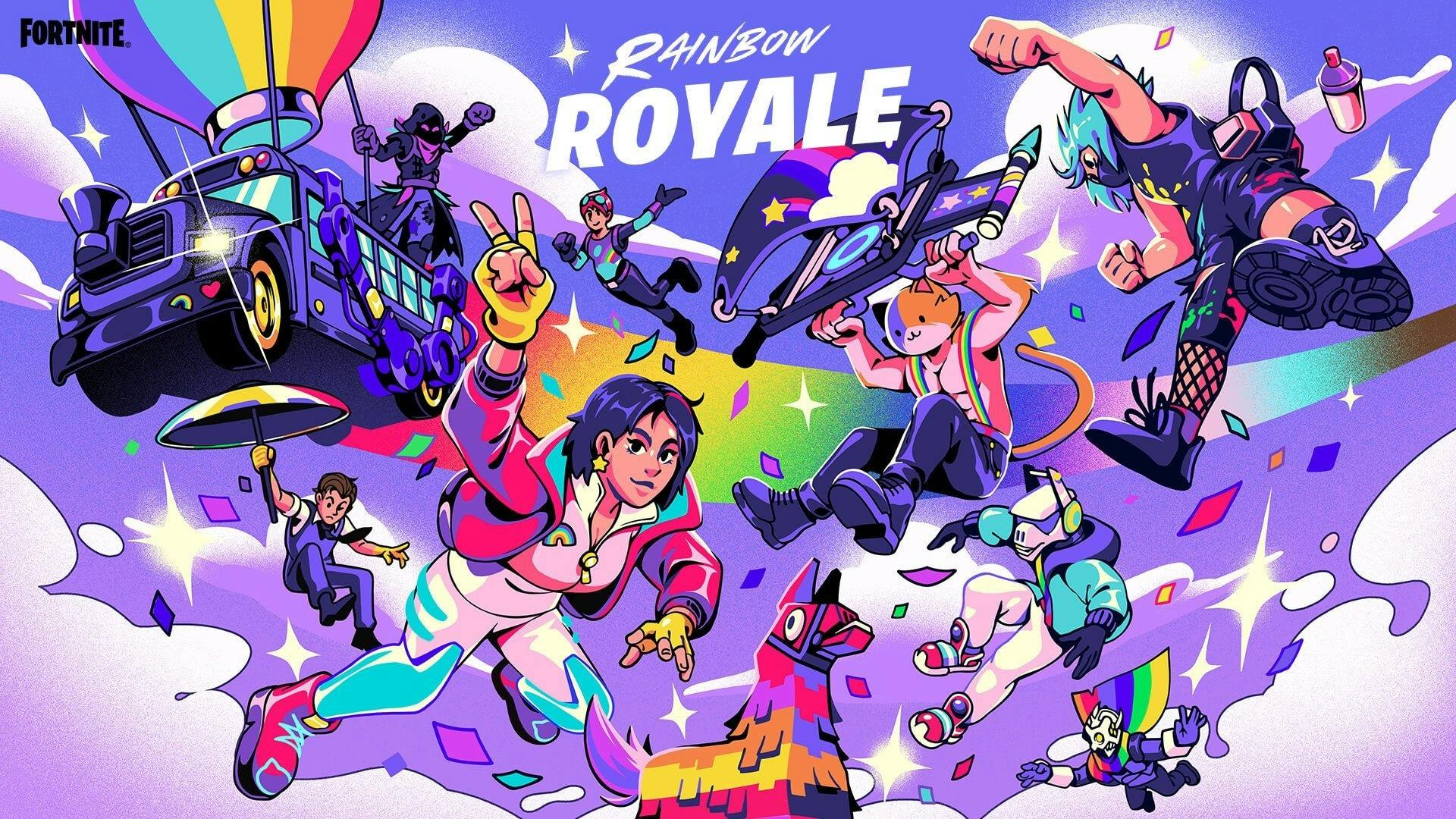 Fortnite viert&nbsp;LGBT+-gemeenschap met Rainbow Royale