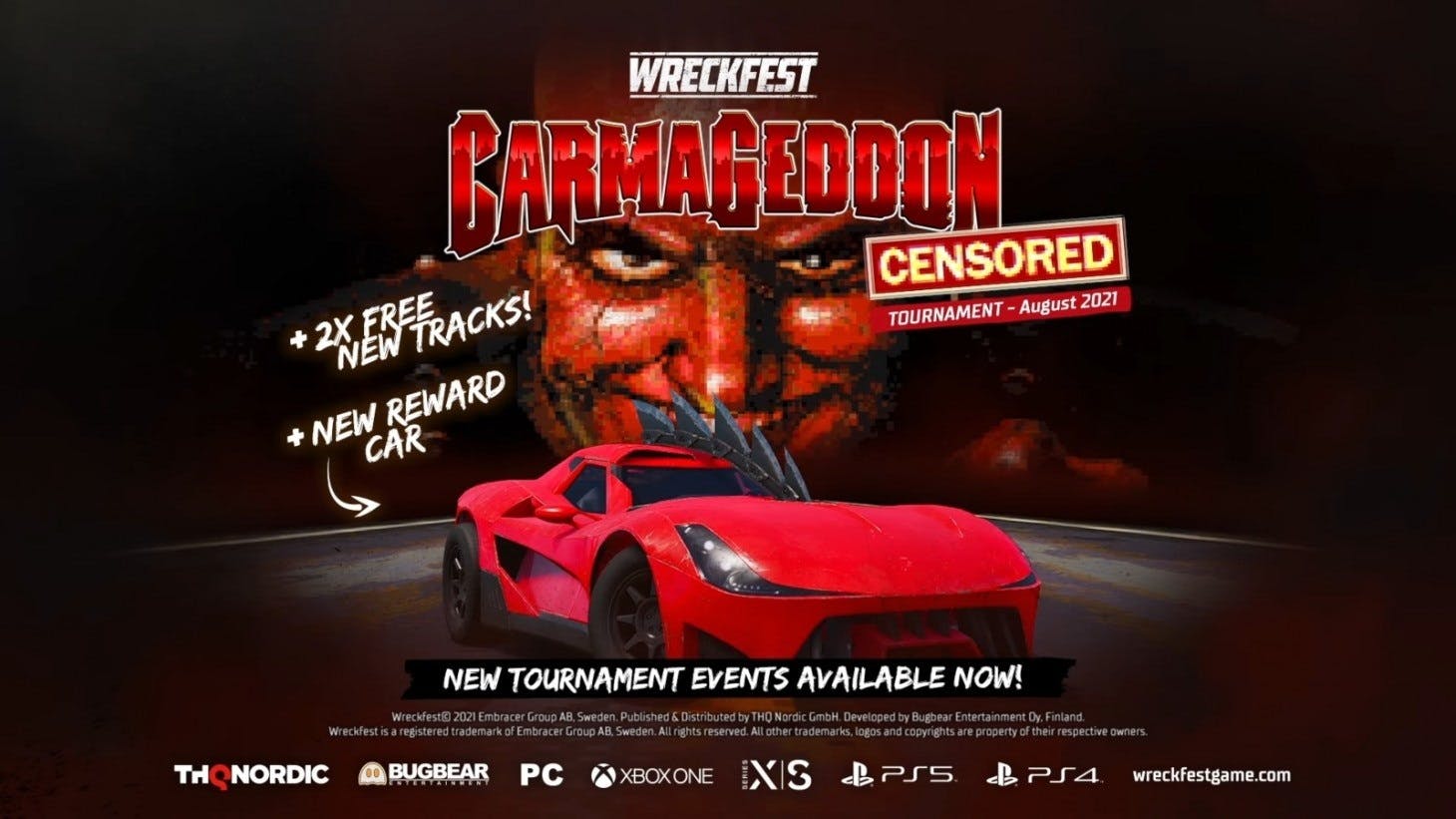 Carmageddon-levels en -wagen nu onderdeel van Wreckfest