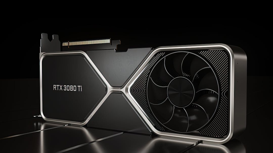 Promotionele render van de Nvidia GeForce RTX 3080 Ti