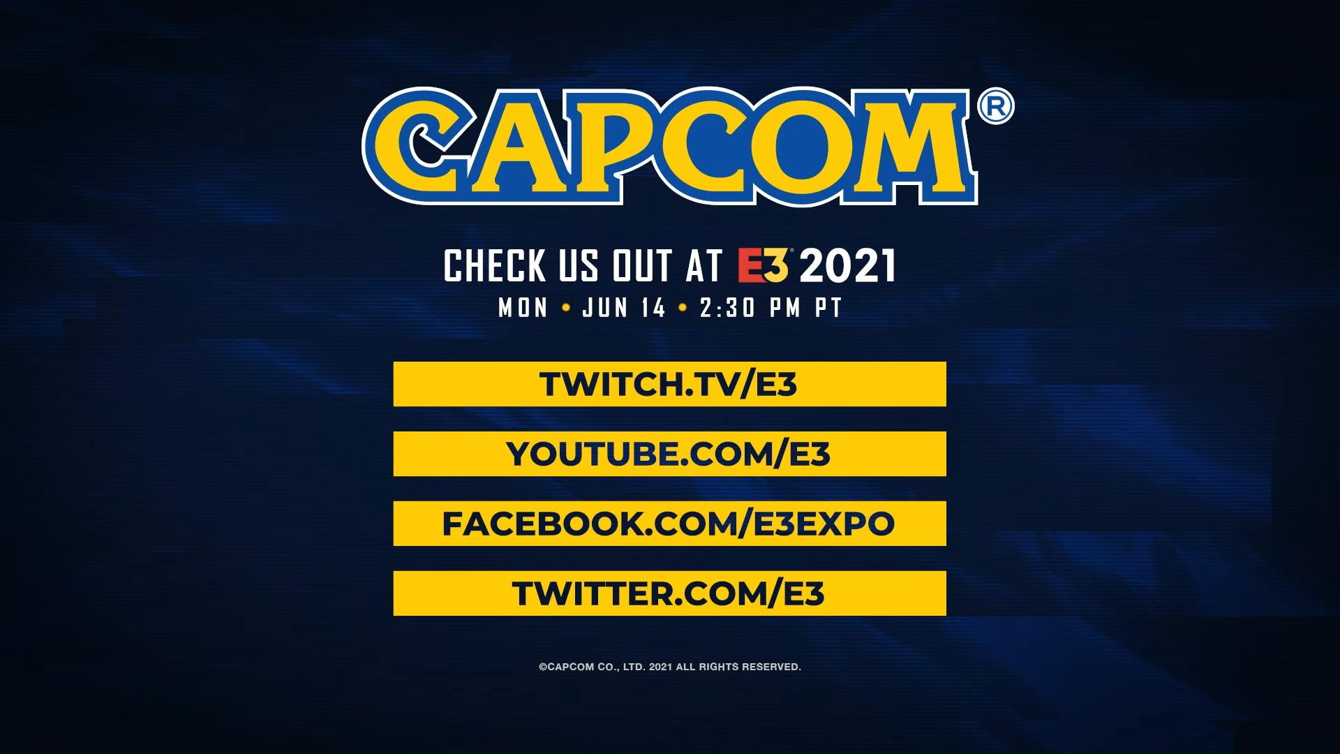Capcom houdt maandagavond een E3-presentatie