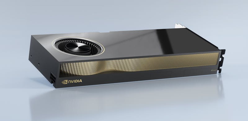 Ontwerp van de NVIDIA RTX A6000-videokaart