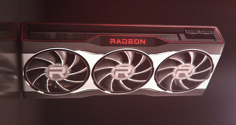 3D-render van de aanstaande Radeon RX 6000-videokaart van AMD