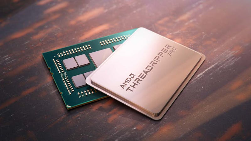 Render van een AMD Threadripper PRO-processor.