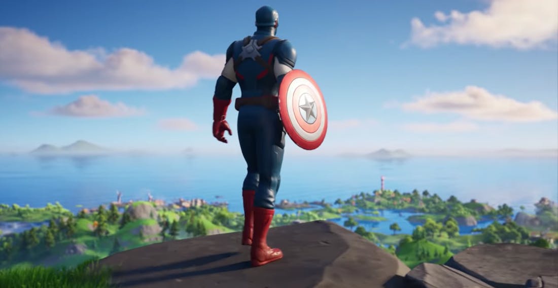 Captain America-skin kost twintig euro in Fortnite