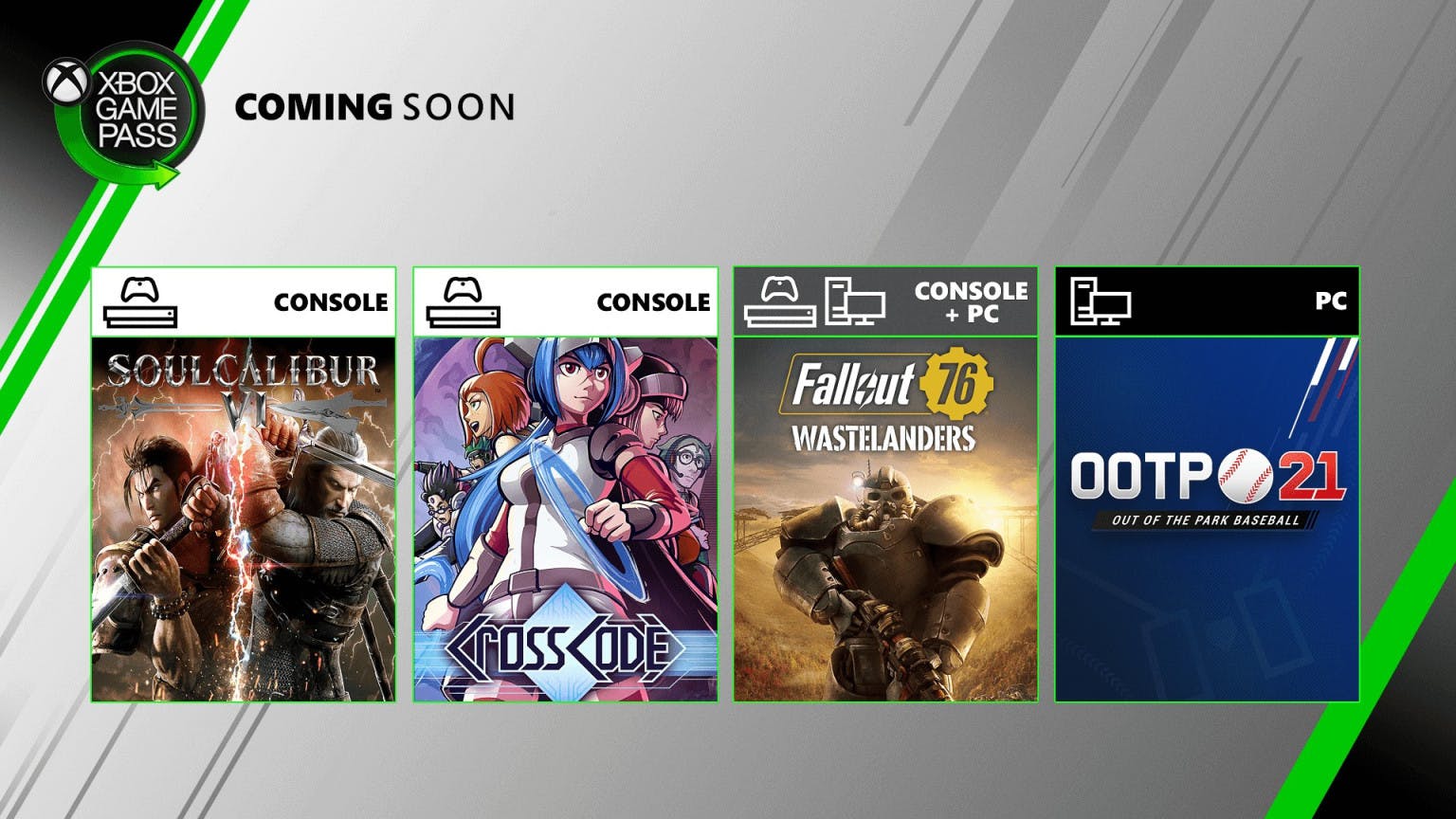 Fallout 76 en Soulcalibur 6 naar Xbox Game Pass