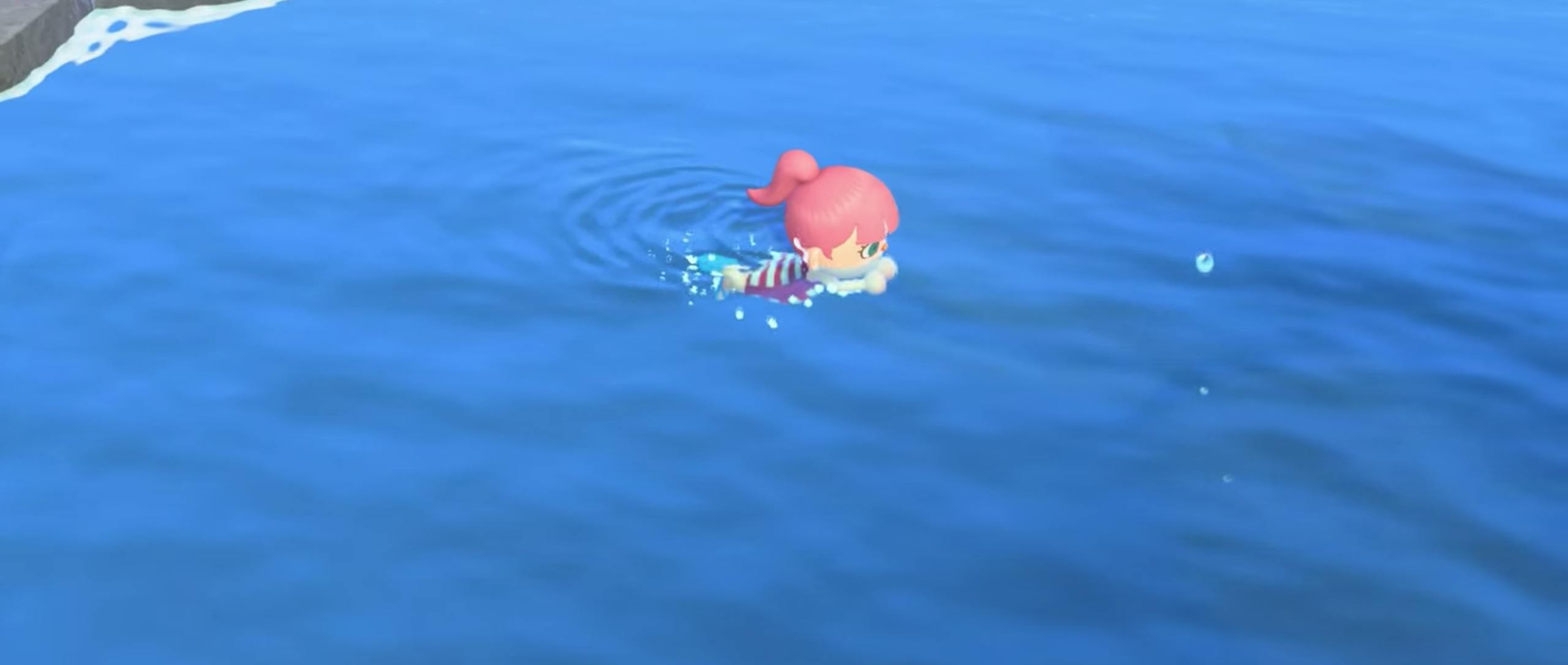 Animal Crossing: New Horizons-update voegt zwemmen toe