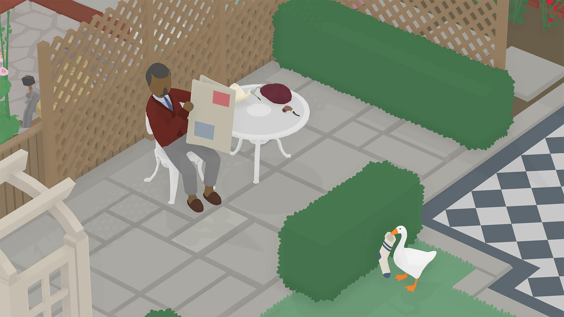 Fan steelt alles in Untitled Goose Game