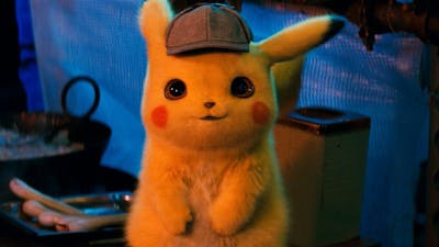 Mewtwo en andere pokémon in de Detective Pikachu-film