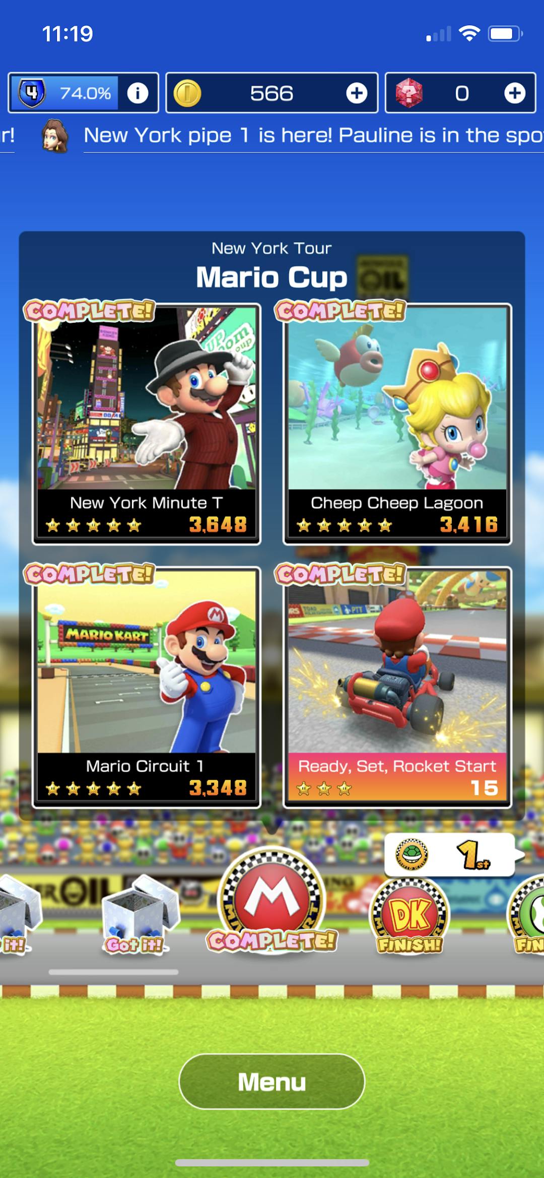 mario kart tour