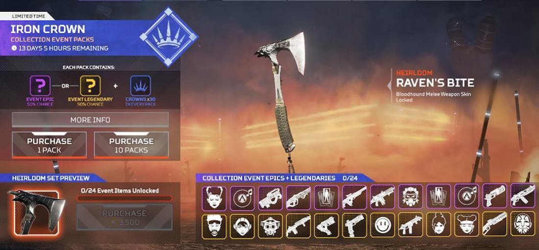 178 euro voor melee-wapen in Apex Legends