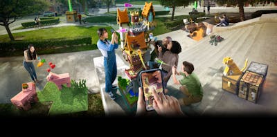 Microsoft onthult AR-game Minecraft Earth