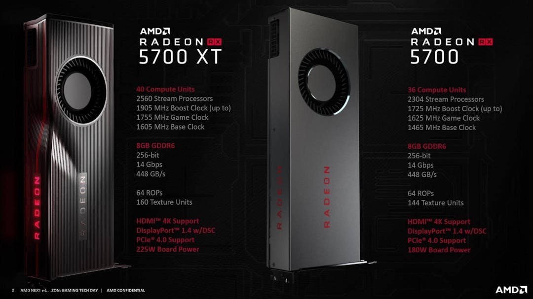 AMD Radeon 5700 presentatie slide