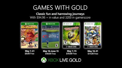 De Xbox Games with Gold van mei zijn bekend