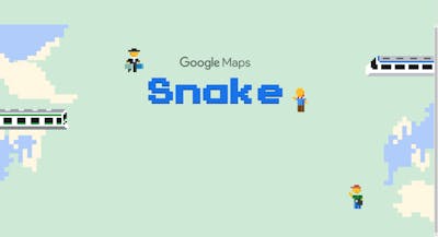 Snake speelbaar in Google Maps