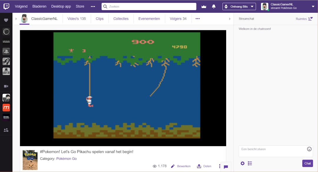 Gameplay kun je direct vanuit de applicatie uitzenden naar je Twitch- of YouTube-kanaal.