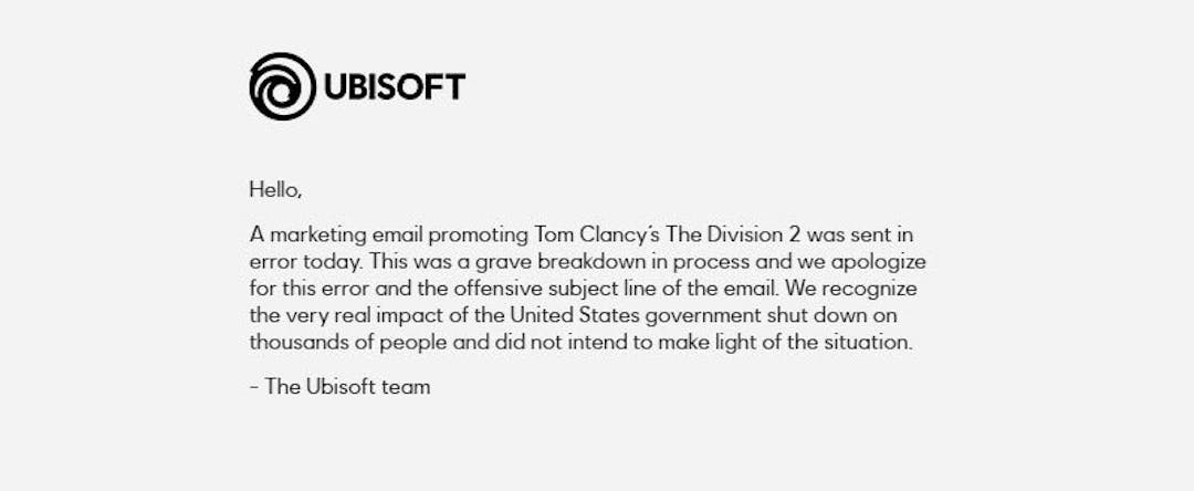 Ubisoft Mail