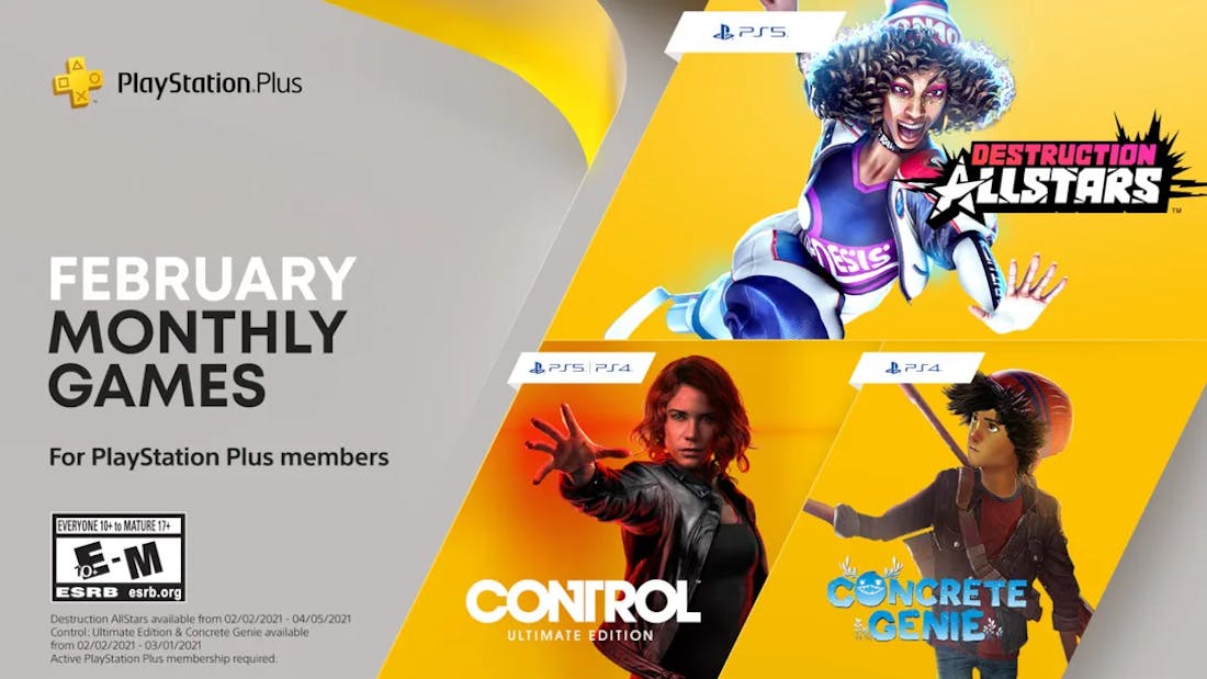 PlayStation Plus-games van februari bekend