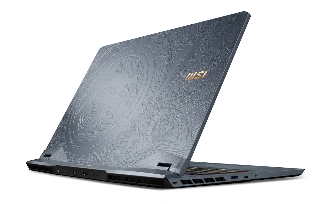 Productfoto van de MSI GE76 Raider Dragon Edition Tiamat-laptop.