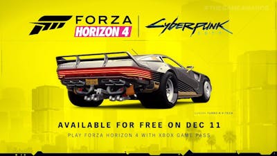 Cyberpunk 2077-auto komt naar Forza Horizon 4