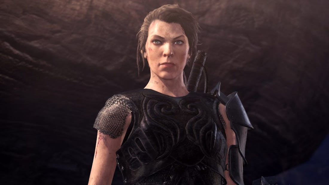 Actrice Milla Jovovich speelbaar in Monster Hunter World: Iceborne