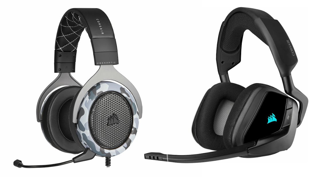 Corsair HS60 Haptic en Void Elite Surround: Gameheadsets die meer zijn dan hun gimmicks