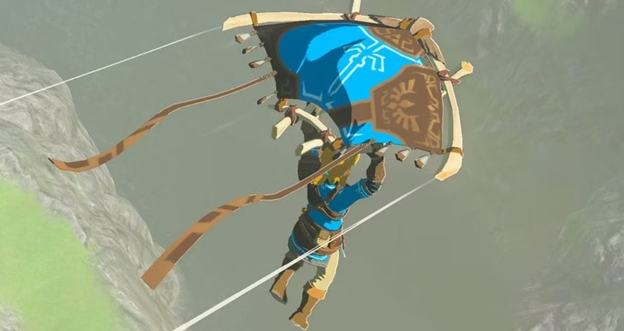 Amiibo geven parasail in Zelda: Tears of the Kingdom ander design