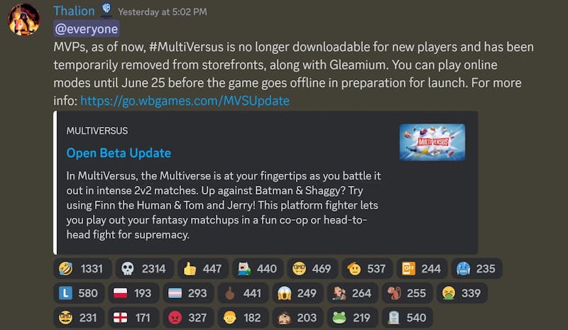 MultiVersus Discord