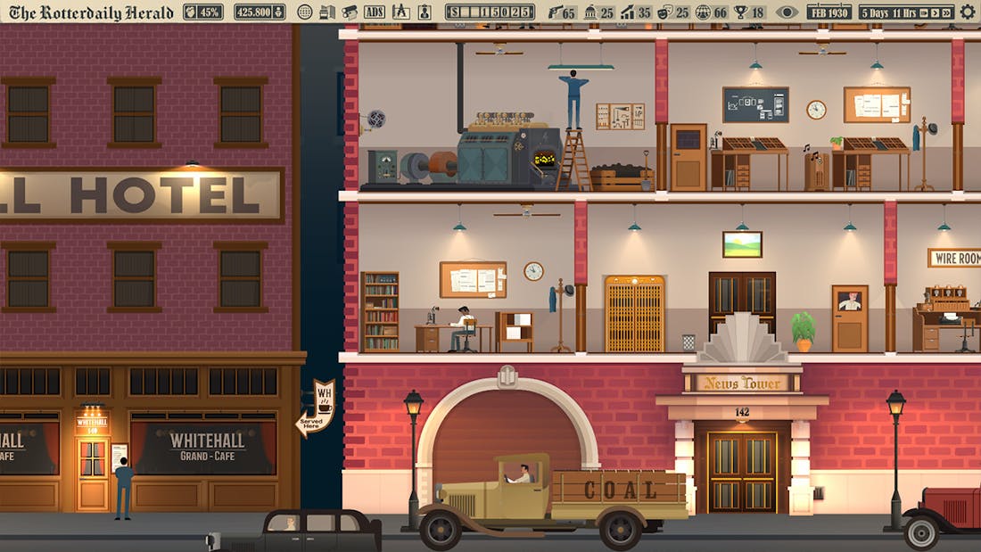 Newstower2.png Run je eigen krant met News Tower van Nederlandse Studio Nul Games