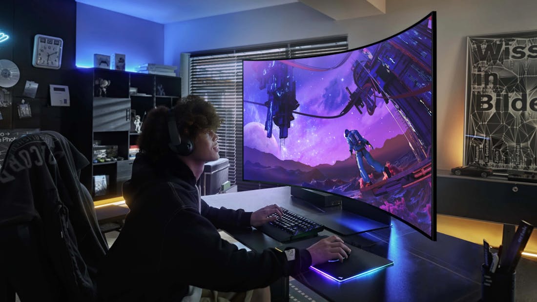 samsung-odyssey-ark-miniled-monitor.jpg Samsung Odyssey Ark is een 55 inch grote miniled-monitor