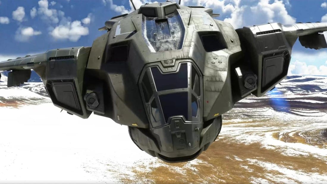 haloflight.jpg De Halo Pelican komt naar Flight Simulator
