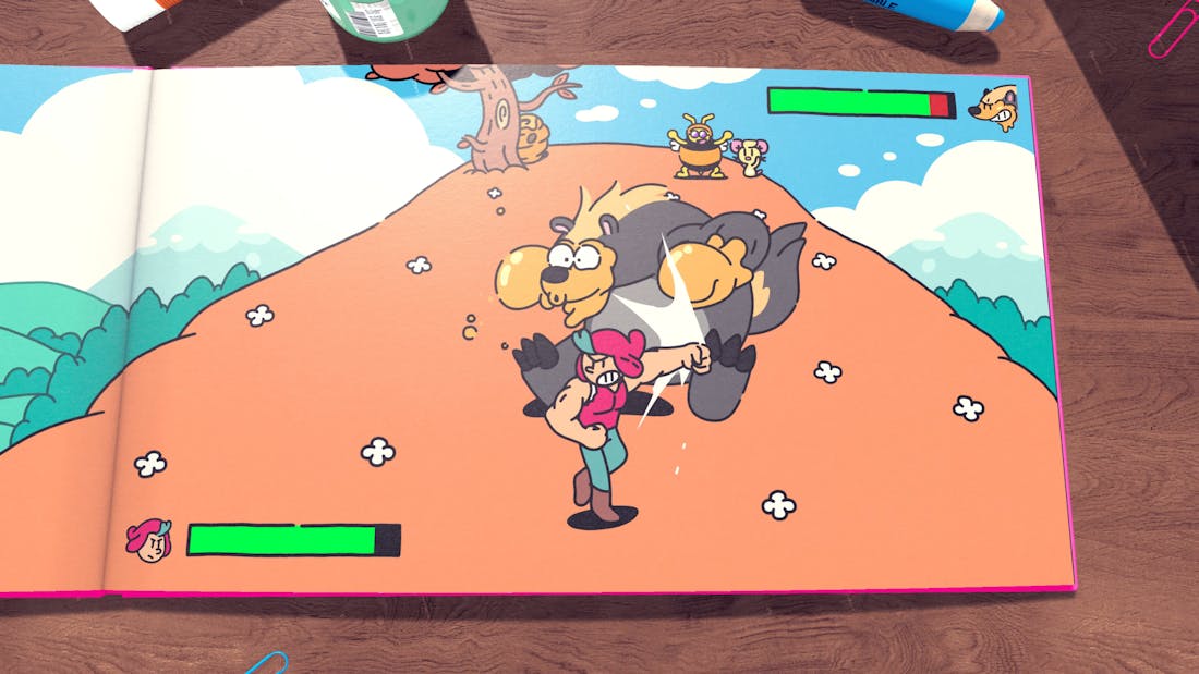 the-plucky-squire_2022_06-09-22_005.jpg Actie-platformer The Plucky Squire oogt als een kinderboek