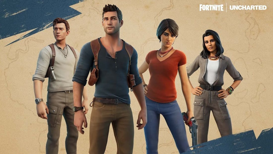 uncarted.jpg Uncharted-skins volgende week naar Fortnite