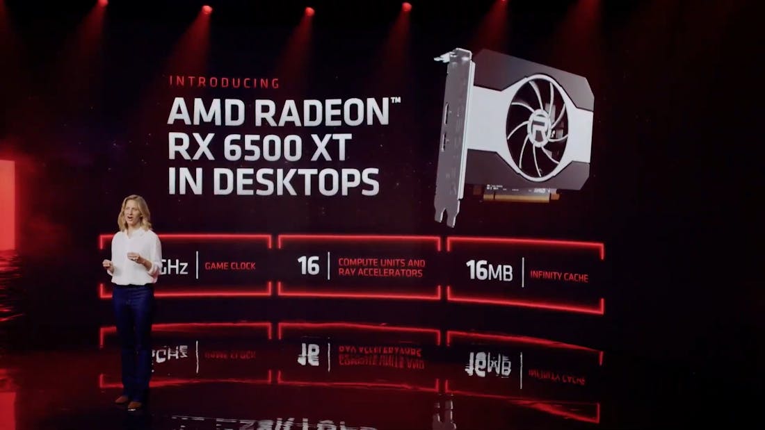 amd-radeon-rx-6500-xt-gpu-reveal.png RX 6000M-gpu's en RX 6500 XT stappen over op 6 nm-chips