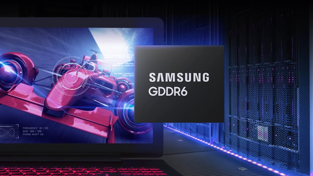 samsung-gddr6.png Samsung start sample-fase van 24 Gbps GDDR6-geheugen